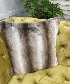 Grey Rabbit Fake Fur Cushion Covers