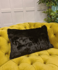 Black rectangular cushions