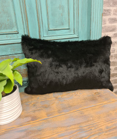 Black rectangular cushion covers