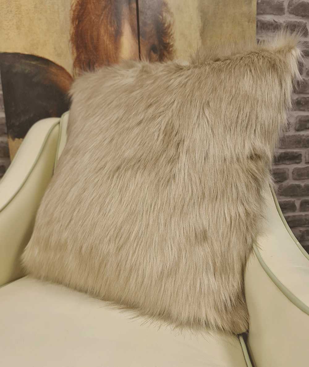 Camel Faux Fur Cushion Covers Camel Faux Fur Cushion Covers