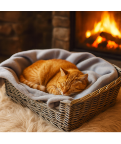 Double sided pale grey pet blanket