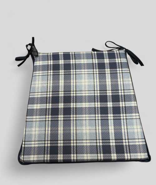 Highland Check Denim Tapered Seat Pads