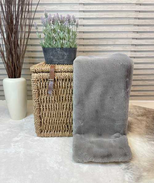 Richmond Taupe Faux Fur Bed Runner