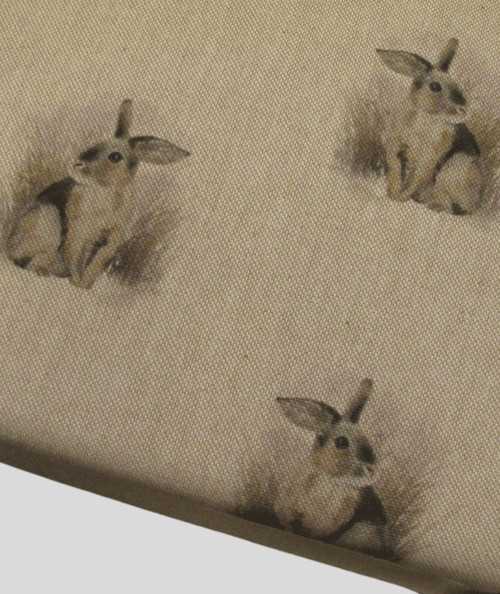 Large and small rabbit reversible chair pads