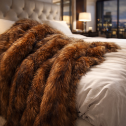 Raynard Faux Fur Throw | Large Faux Fur Throw | Sofa or Bed Throw