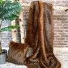 Plaid en fausse fourrure Raynard | Grand plaid en fausse fourrure | Jeté de canapé ou de lit