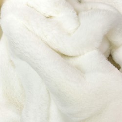 Couverture en fausse fourrure Richmond Cream | Grande couverture en fausse fourrure | Couvre-lit en fourrure