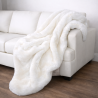 Cream Faux Fur Throw | Fake Fur Throw Richmond Cream
