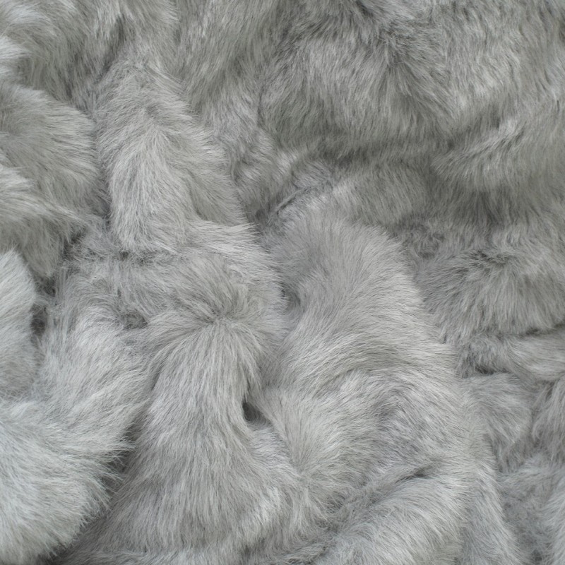 Light Grey Faux Fur Throw | Large Grey Sofa Throw | Gray Fur Throws