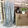 Light Grey Faux Fur Throw | Large Grey Sofa Throw | Gray Fur Throws