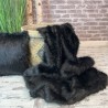 Black Bear Faux Fur Throw| Large Black Faux Fur Bedspread and Blankets