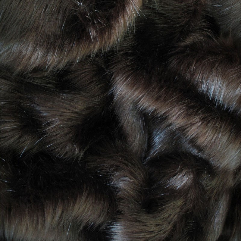 Brown Fur Throw | Brown Faux Fur Blanket | Brown Bear Fur Throw