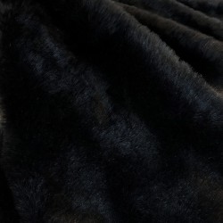 Black Fur Throw | Black Fake Faux Fur Throw | Black Panther Throw