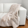 Beige Faux Fur Throw | Faux Pelt Blanket | Richmond Almond Fur Throw