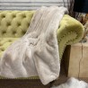 Beige Faux Fur Throw | Faux Pelt Blanket | Richmond Almond Fur Throw