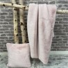 Richmond Pink Fur Throw | Large Faux Fur Blanket | Pale Pink Bedspread
