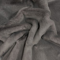 Richmond Graphite Fur Throw | Large Faux Fur Blanket | Grey Bedspread