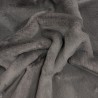 Gray Faux Fur Throw | Grey Fur Blanket | Richmond Graphite Throw