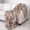 Faux Fur Blanket | Fake Fur Throw | Large Faux Fur Throw | Groundhog