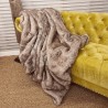 Faux Fur Blanket | Fake Fur Throw | Large Faux Fur Throw | Groundhog