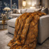 Plaid en fausse fourrure Zanzibar | Plaid en fausse fourrure Ginger | Couvre-lit en fausse fourrure Ginger