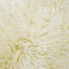 Mongolian Fur Blanket | Faux Sheepskin Throw | Cream Fur Throw