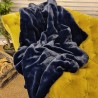 Richmond Navy Faux Fur Throw | Navy Blue Faux Fur Throw | Blue Blanket