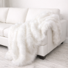White Faux Fur Throw | White Fur Blanket | Deluxe Polar Throw