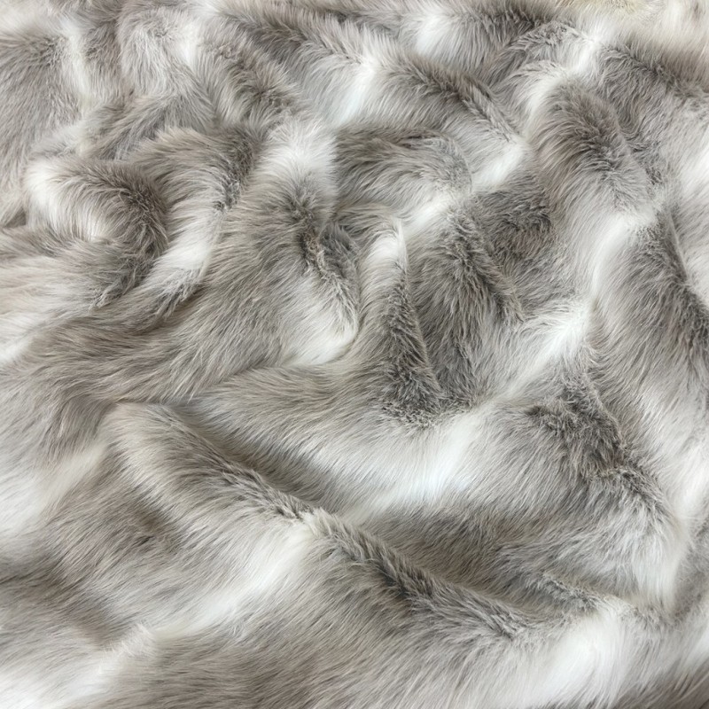 Plaid en fausse fourrure à motif renne | Couvre-lits en fausse fourrure rayée | Couvertures à motif renne