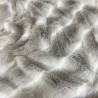 Beige Striped Faux Fur Throw | Reindeer Fur Blanket | Luxury Fur Throws