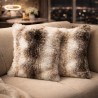 Faux Fur Cushion Italian Wolf | Fur Pillows | Faux Fur Cushion Cover