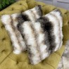 Faux Fur Cushion Italian Wolf | Fur Pillows | Faux Fur Cushion Cover