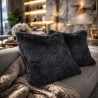 Grey Faux Fur Cushion Covers | Grey Fur Pillows and Cushions