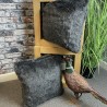 Grey Faux Fur Cushion Covers | Grey Fur Pillows and Cushions