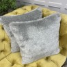 Grey Faux Fur Cushions | Grey Cushions | Ash Grey Fur Scatter Cushions