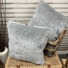Grey Faux Fur Cushions | Grey Cushions | Ash Grey Fur Scatter Cushions