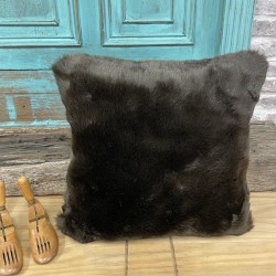 Brown Faux Fur Cushions | Brown Fur Cushion Covers | Brown Sofa Cushions