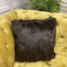 Faux Fur Cushion Brown Bear | Brown Fur Pillow | Brown Fur Cushions