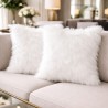 Coussin en fausse fourrure de luxe polaire | Oreiller en fourrure blanche | Coussins en fourrure blanche