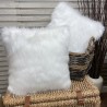 Cream Faux Fur Cushions | Cream Cushions | Deluxe Polar Cushion Covers