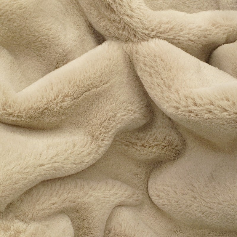Beige Cushion Covers | Beige Faux Fur Cushions | Richmond Almond Cushions