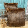 Raynard Faux Fur Cushions | Brown Fur Pillows | Fur Cushion Covers