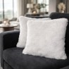 Coussin en fausse fourrure Richmond Crème | Oreiller en fourrure crème | Fourrure blanc cassé
