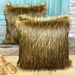 Red Fox Faux Fur Cushion | Fox Fur Cushions and Pillows | Pillow Cover