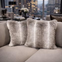 Coussins en fausse fourrure de renne | Oreillers en fausse fourrure | Coussins en fourrure de renne