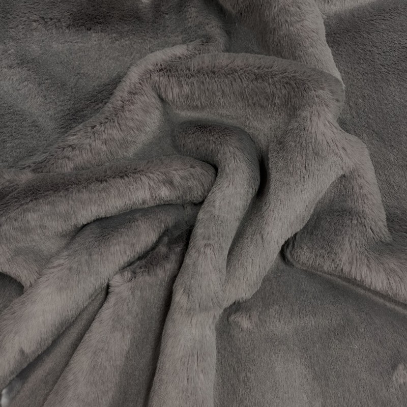 Richmond Graphite Faux Fur Cushion | Grey Fur Pillow | Grey Fur Cushion