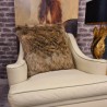 Nouveaux coussins en fausse fourrure de vison | Housses et oreillers de luxe en fourrure marron