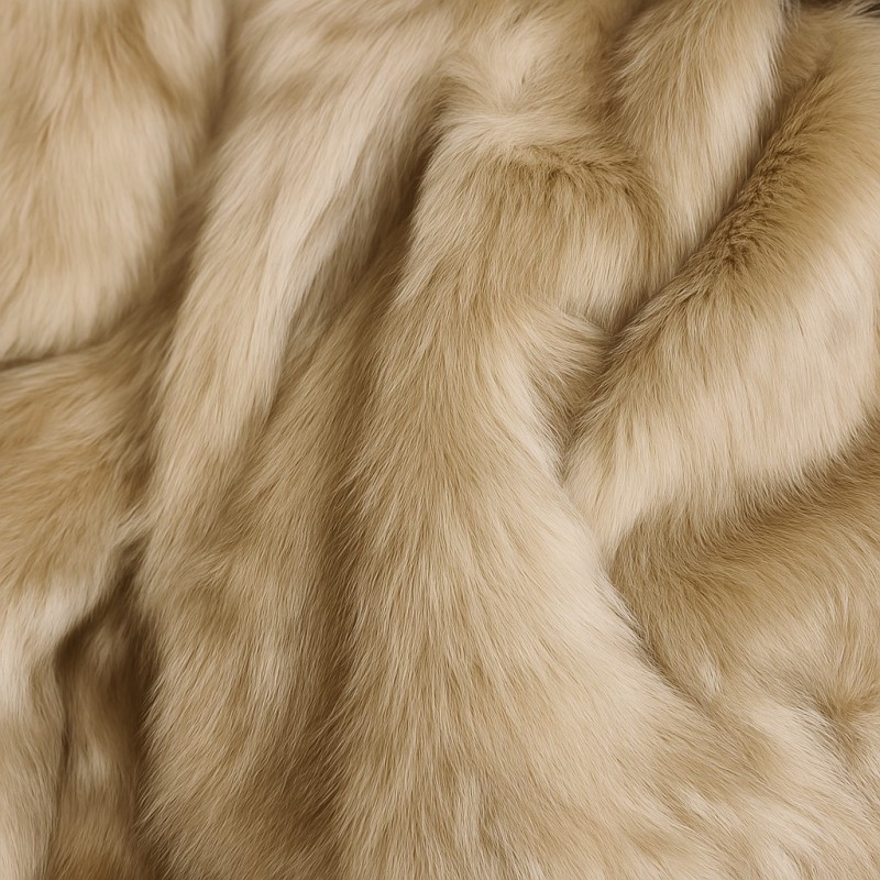 Camel Faux Fur Cushions | Beige Fur Pillows | Plain Faux Fur Cushions