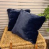 Richmond Navy Fur Cushions | Navy Faux Fur Cushions | Blue Cushion