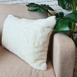 Richmond Cream Rectangular Fur Cushions | Rectangular Faux Fur Cushions |